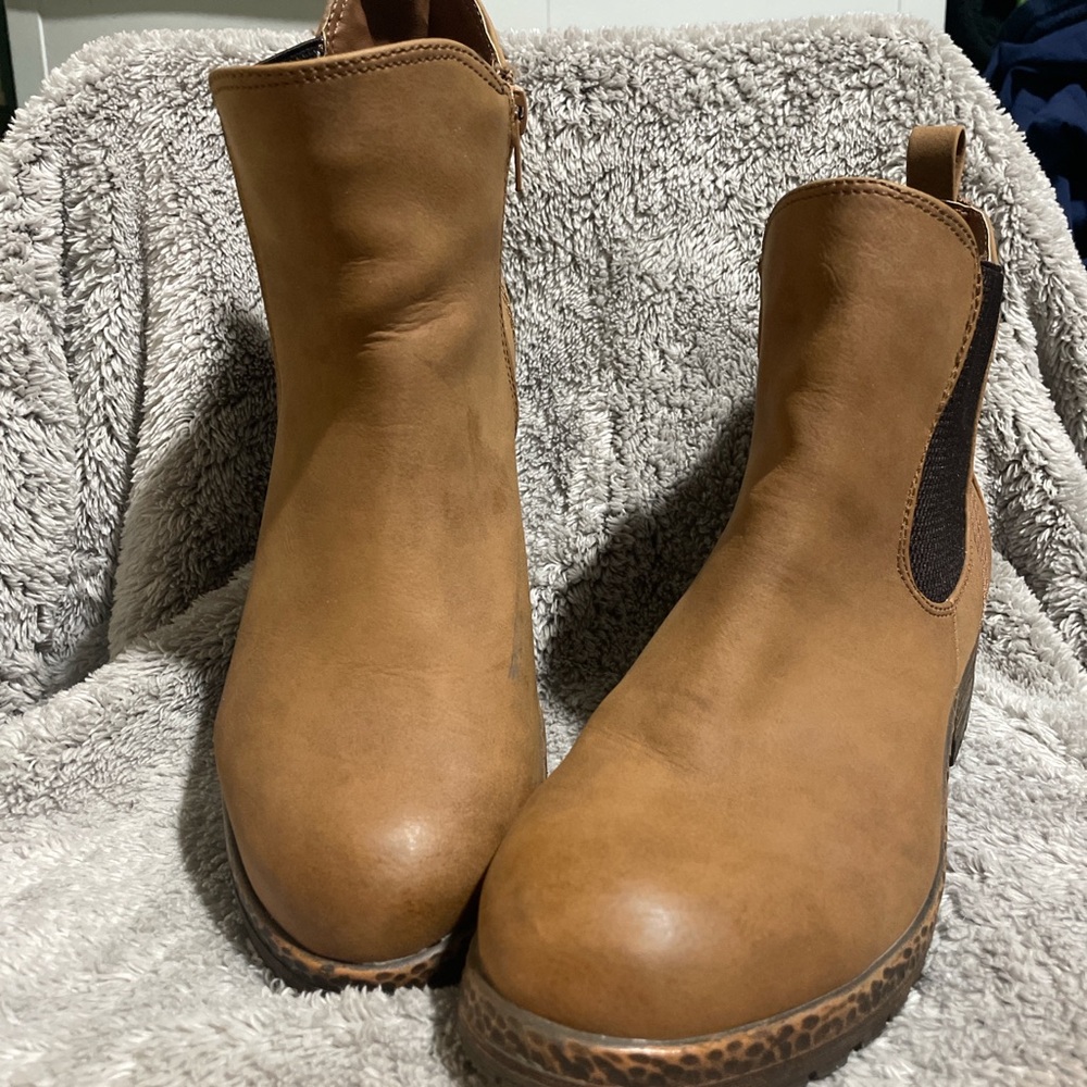 Hayden Tan Ankle Boots